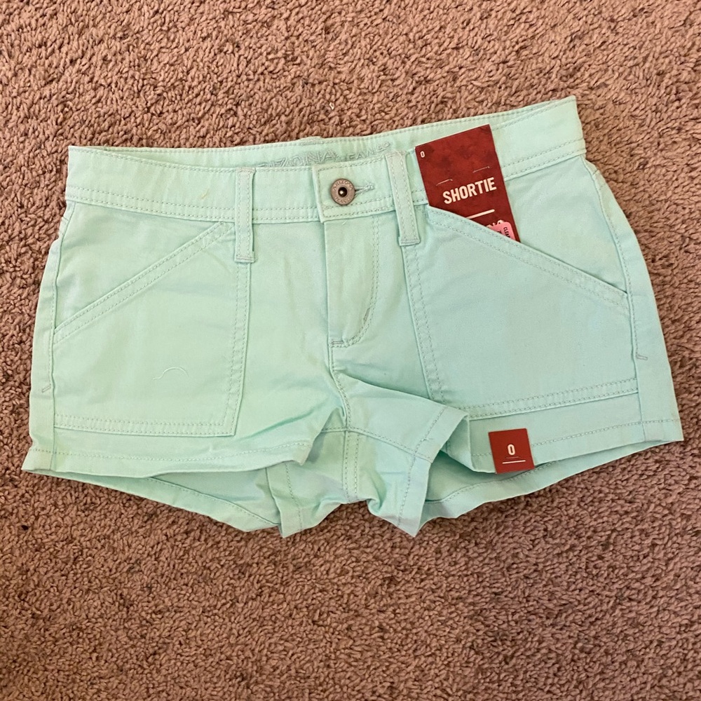 Cute light green shorts